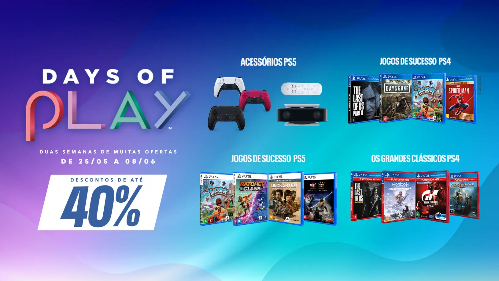 A promoção Days of Play da PlayStation está de volta
