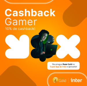 Razer Gold participa do Inter Day com cashback de 10% ilimitado 